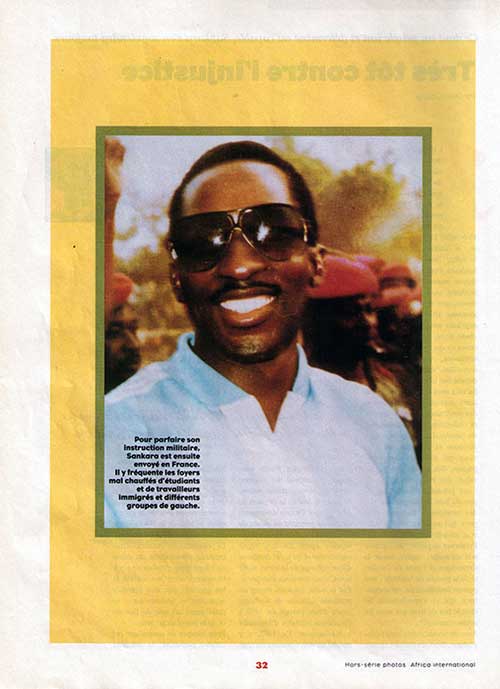 "Thomas Sankara, les images d'un homme intègre :  1987-1997 l'album anniversaire" Africa international, hors-série photos, 1997