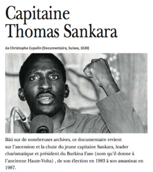 Capitaine Thomas Sankara Spectacles, novembre 2015 