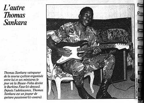 "Thomas Sankara : Un passionné de musique" Lefaso.net, Saglba Yaméogo, 2 novembre 2012