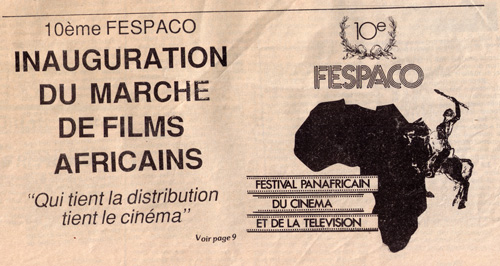 10e FESPACO  Sidwaya, N° 718, 24 février 1987 