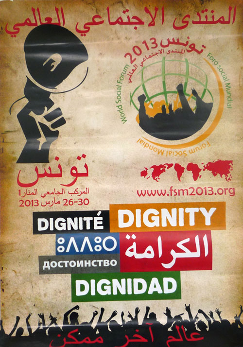 9e Forum Social Mondial Tunis Tunisie, 26 mars 2013