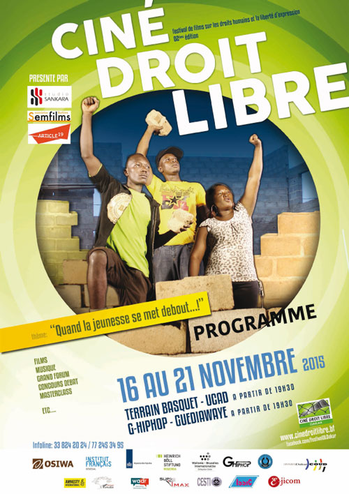 Dakar, (Sénégal) Festival Ciné Droit Libre  16 - 21 novembre 2015