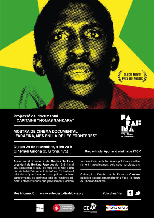 Farafina Cinefòrum, Cinemes Girona, Barcelona, Espagne, 24 de novembre, a les 20h