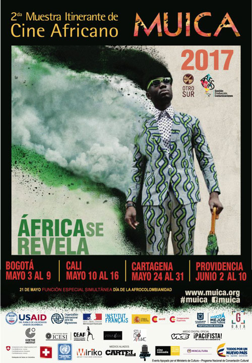 MUICA - Muestra Itinerante de Cine Africano Bogotá, Cartagena, Cali, Colombia, 5 - 30 de Mayo 2017