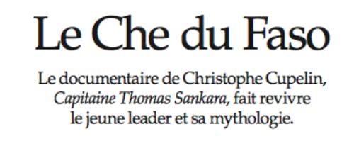 Le Che du Faso Afrique Magazine, Jean-Marie Chazeau, octobre-novembre 2015