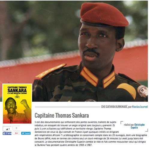 Che Guevara Burkinabé critikat.com, Nicolas Journet, 24 novembre 2015