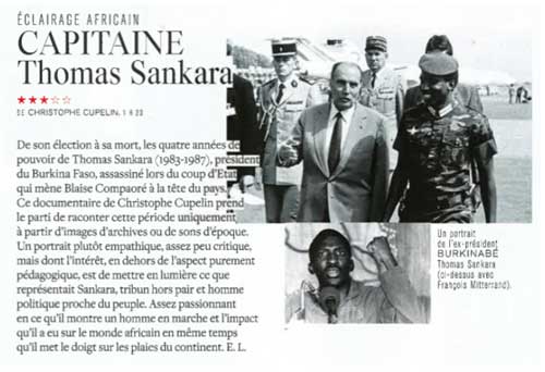 Eclairage africain : Capitaine Thomas Sankara L'Express, E. L., 25 novembre 2015
