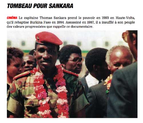 Tombeau pour Sankara NVO.fr, 29 novembre 2015