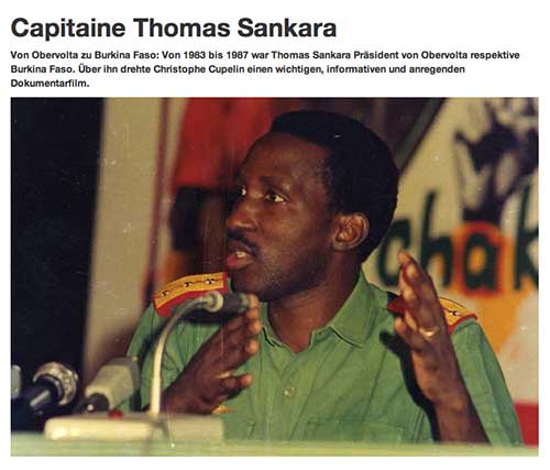 Capitaine Thomas Sankara der-andere-film.ch, 06.2015